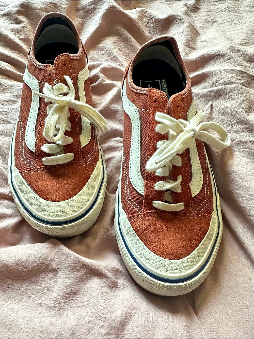Vans Style 36 Decon SF (Salt Wash - Potters Clay) Sneakers Orange & White US 8.5